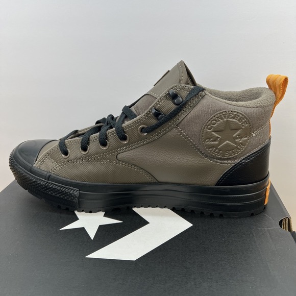 Converse Malden Street Boots M11/W13 Mid Leather Brown Truffle Waterproof - Picture 4 of 12